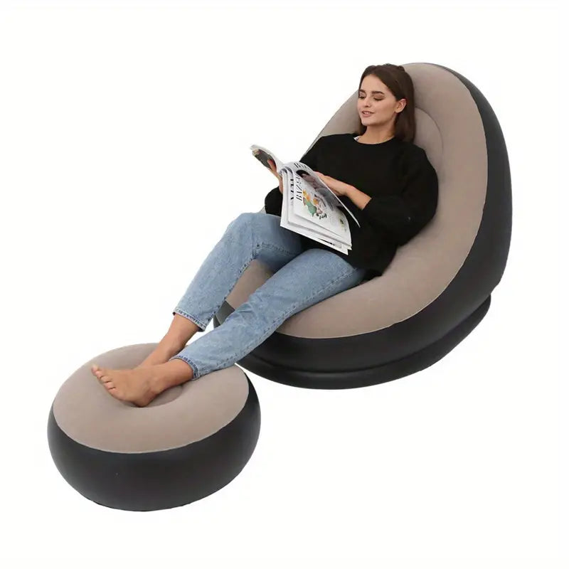 Sillón Inflable con Reposapiés